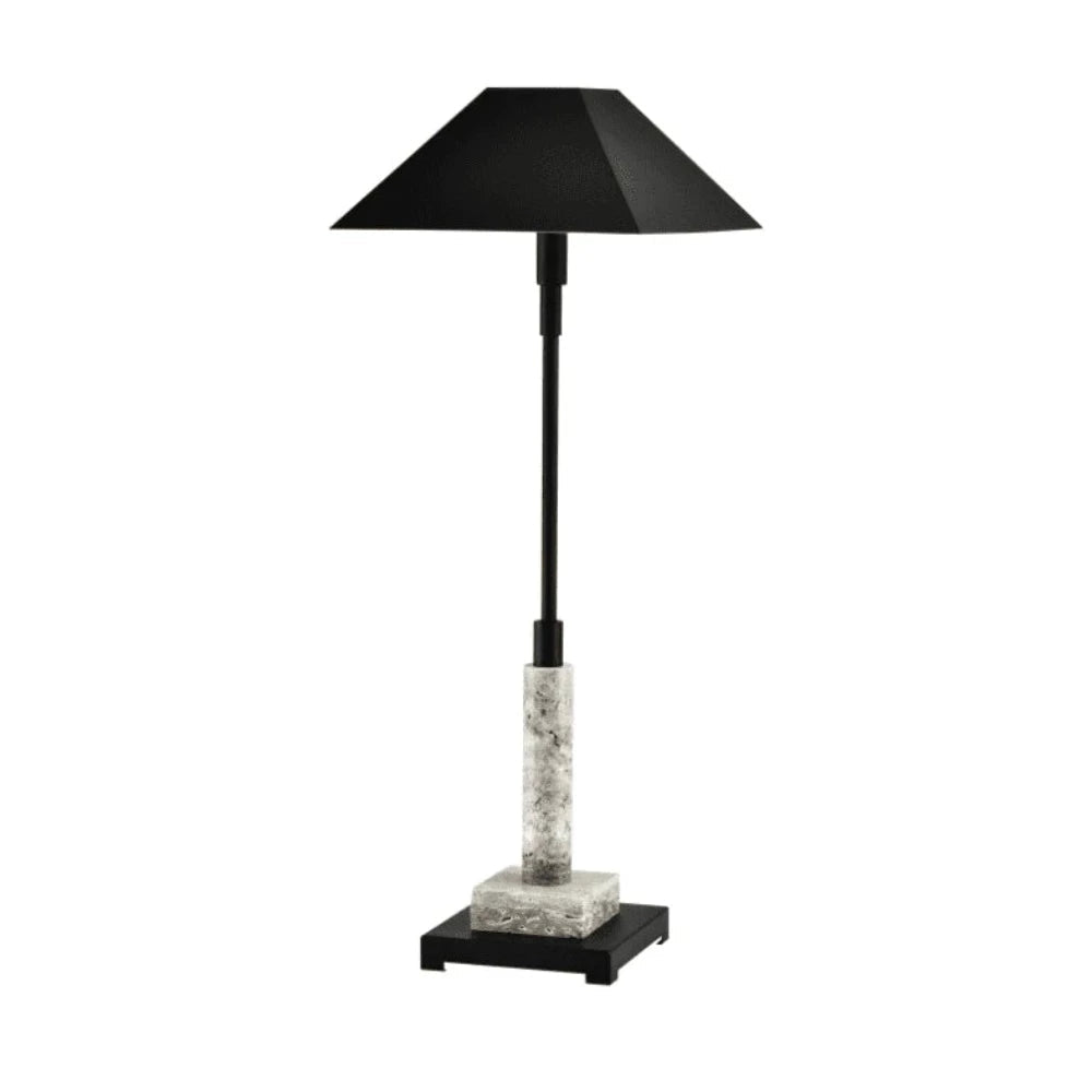 Emperor Buffet lamp black with marble base reduced