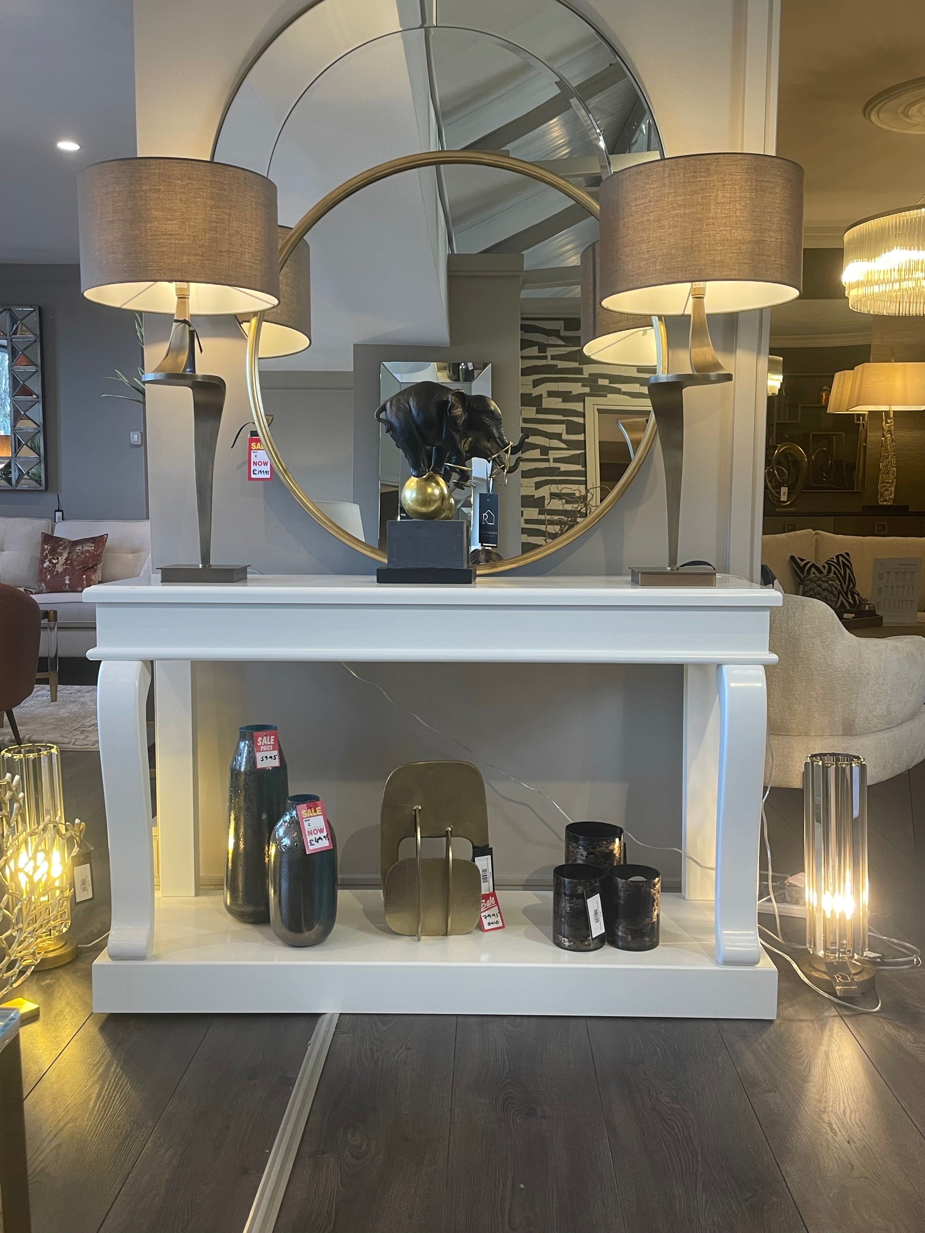Enzo Brass Designer Table Lamp By RV Astley reduced today Save 130-Renaissance Design Studio