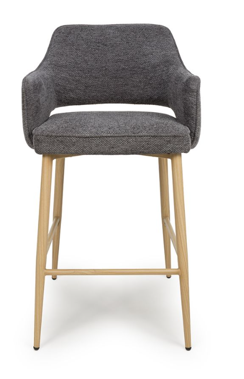 Errol Chairs – Counter & Bar Stool with Oak Legs (5 Colour Options)-Renaissance Design Studio