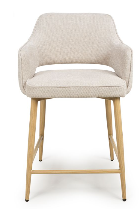 Errol Chairs – Counter & Bar Stool with Oak Legs (5 Colour Options)-Renaissance Design Studio
