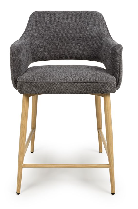 Errol Chairs – Counter & Bar Stool with Oak Legs (5 Colour Options)-Renaissance Design Studio
