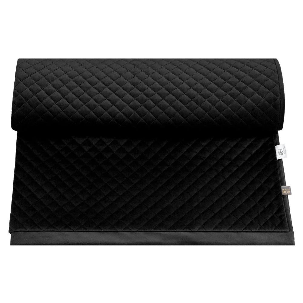 Errol throw x large black 130 x 270 cm-Renaissance Design Studio