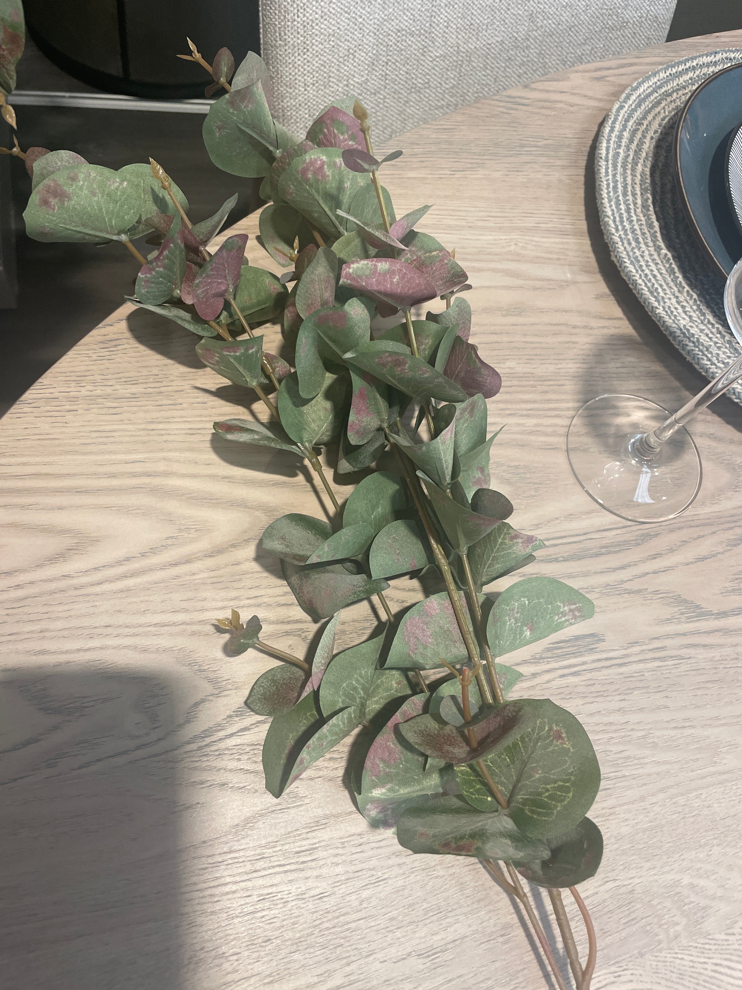 Eucalyptus leaf spray 93 cm per stem-Renaissance Design Studio