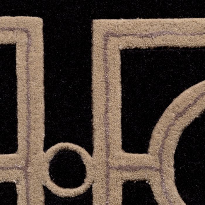 Evans rug in black and gold 170x240 by Eichholtz.-Renaissance Design Studio