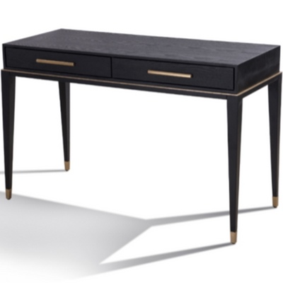 Everard  black and Brass Desk