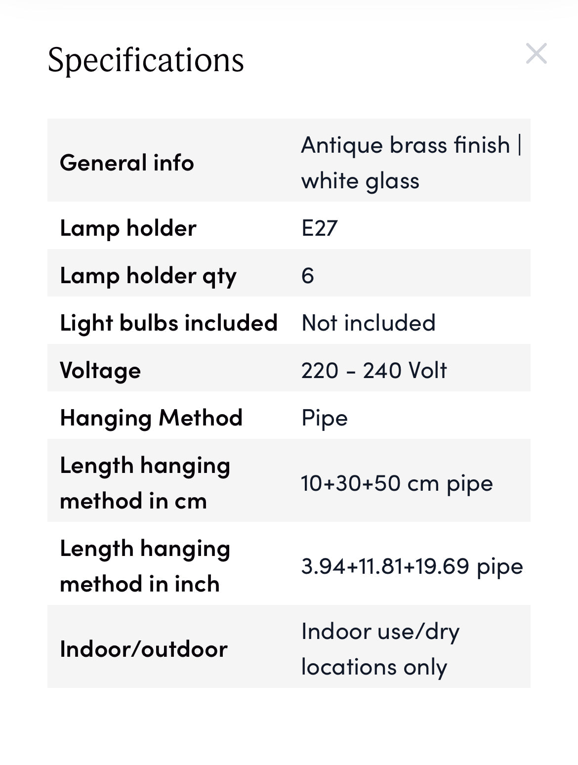 Evergreen 6 large chandelier by Eichholtz-Lighting-Renaissance Design Studio