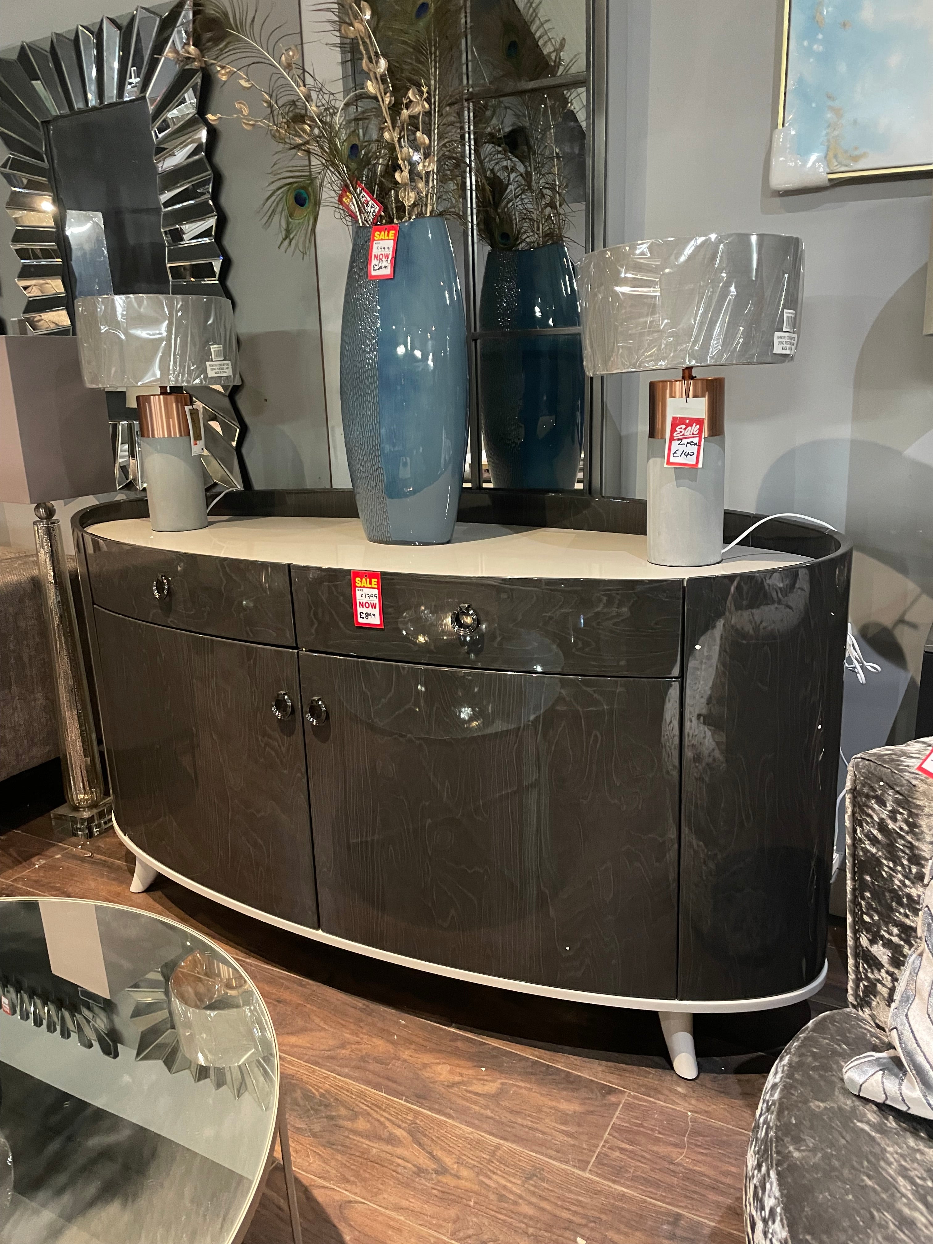 Evoke Oval sideboard clearance offer in outlet store-Buffets & Sideboards-Renaissance Design Studio