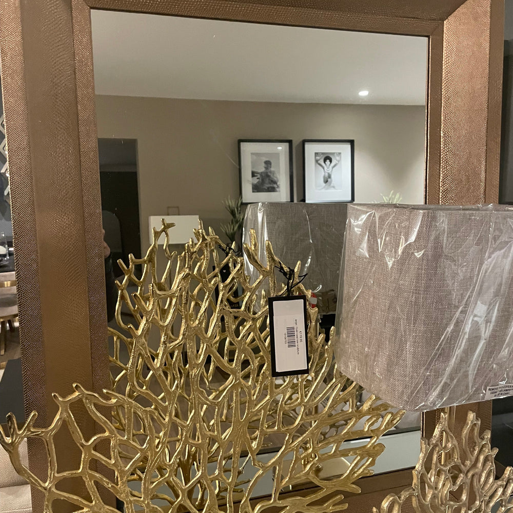 Ex display gold lizard skin mirror reduced save 30%