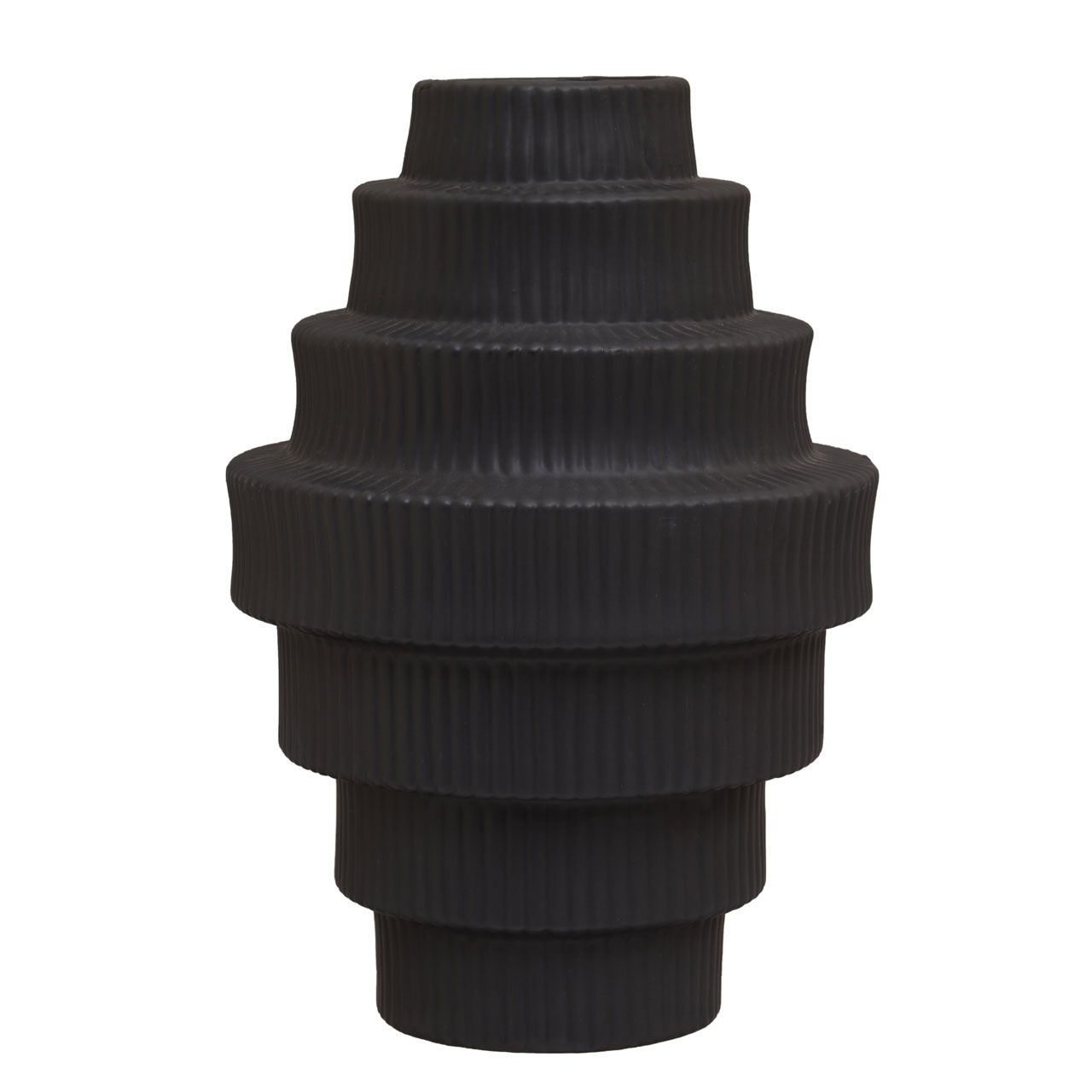 FABIA BLACK VASE 2 SIZES-Renaissance Design Studio
