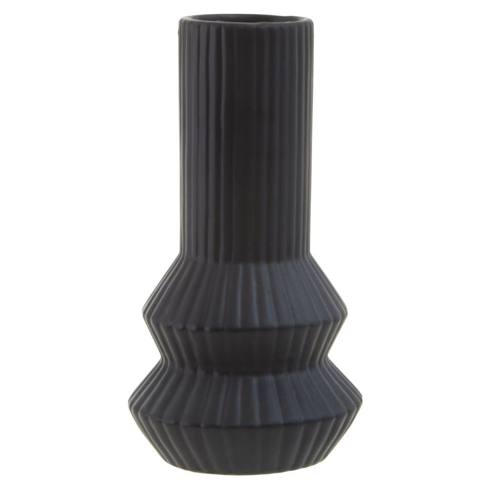 Fabia Long Vase in Black or white . Stems extra-Renaissance Design Studio