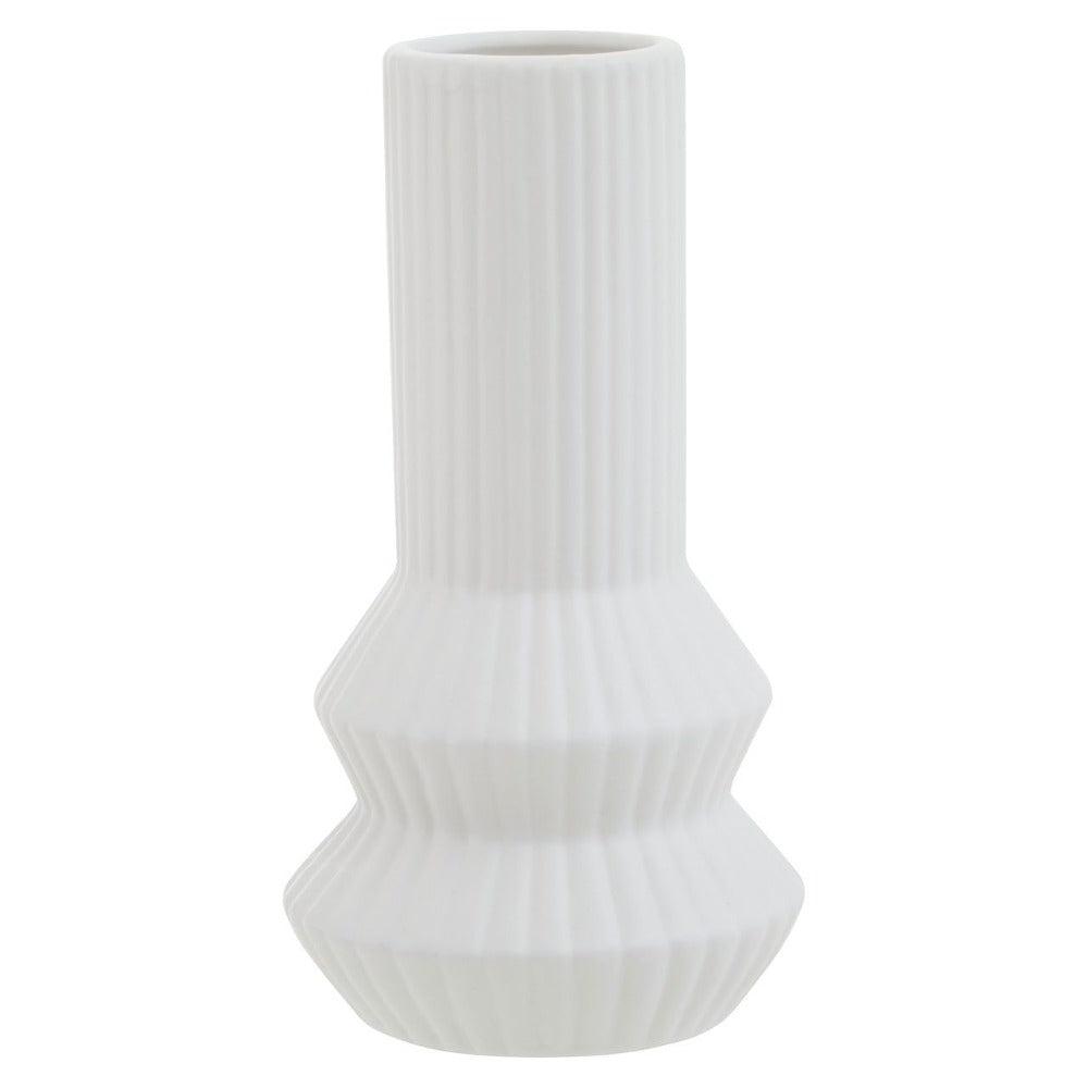 Fabia Long Vase in Black or white . Stems extra-Renaissance Design Studio