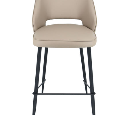 Fargo bar or counter stools in velvet or PU leather look