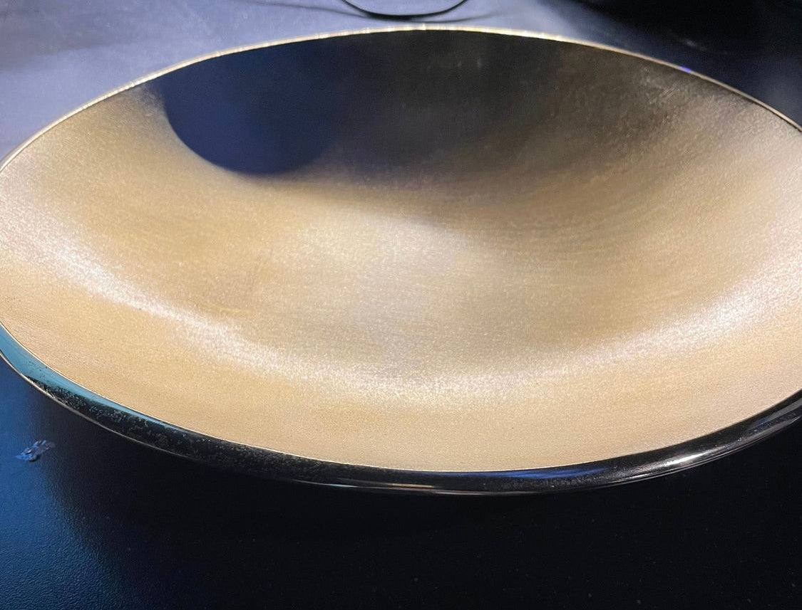 Ferber Ceramic Gold Bowl reduced SALE PRICE-Renaissance Design Studio
