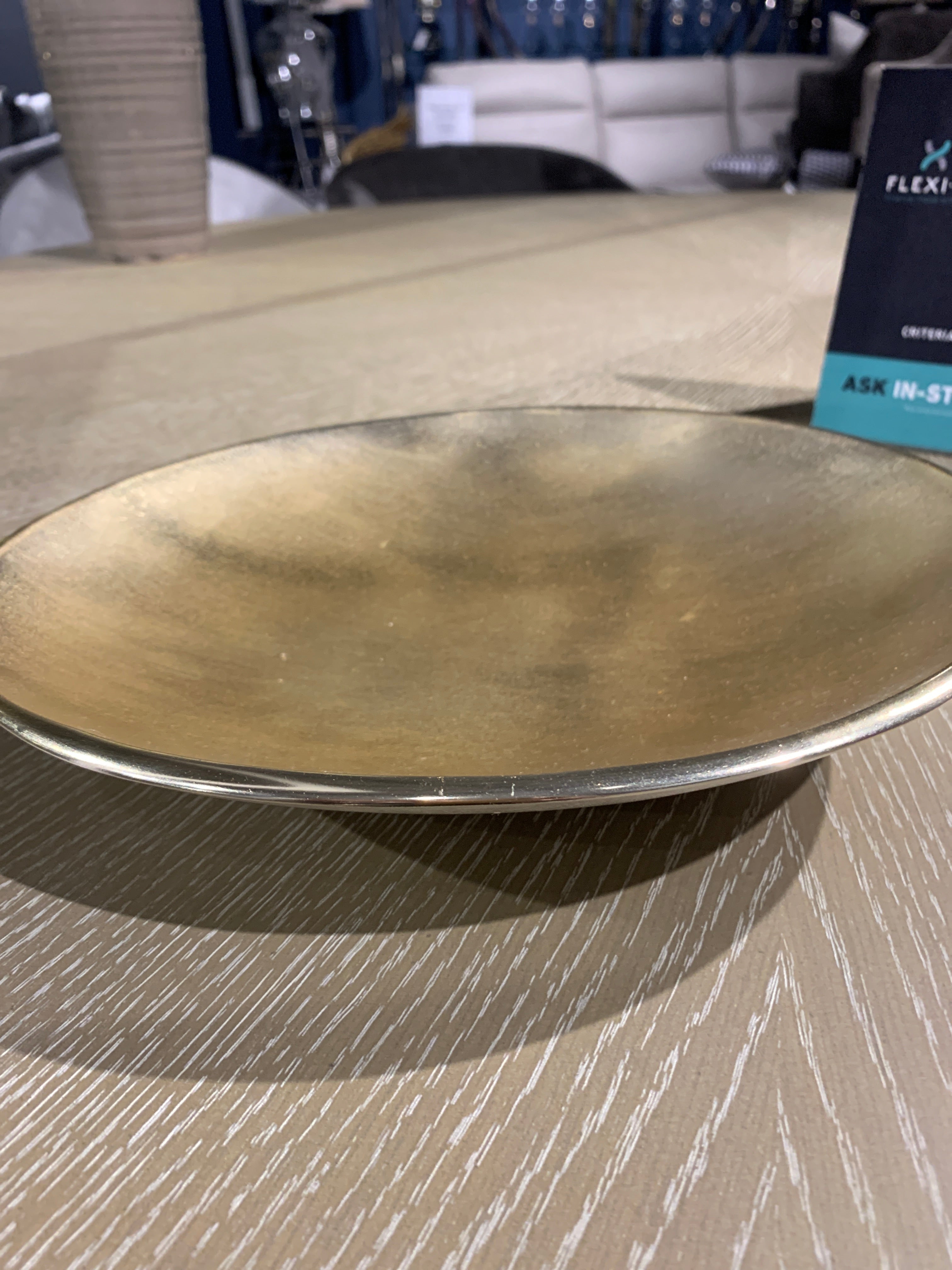 Ferber Ceramic Gold Bowl reduced SALE PRICE-Renaissance Design Studio
