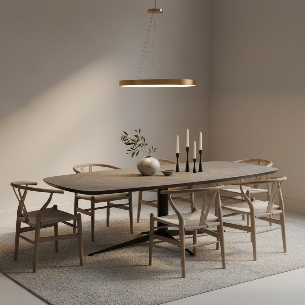 Fishbone 240cm stunning Contemporary Oak Dining Tables almost half price ! by pmp