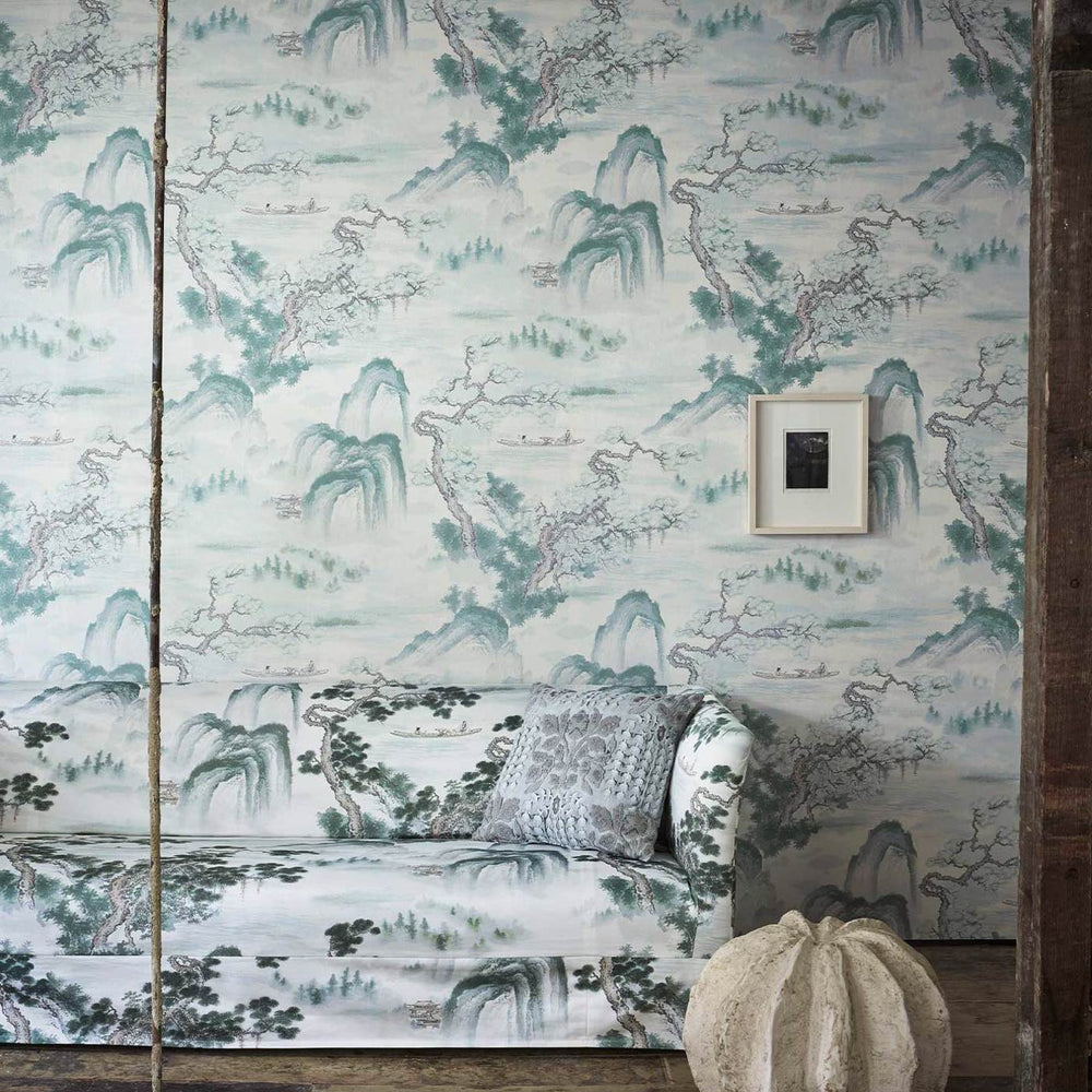 Flouting Mountains Designer Wallpaper by Zoffany