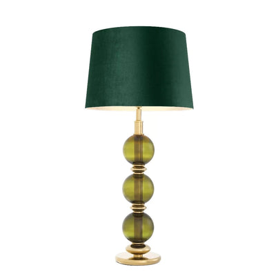 Fonda Designer Table lamp with hand blown glass  by Eichholtz.