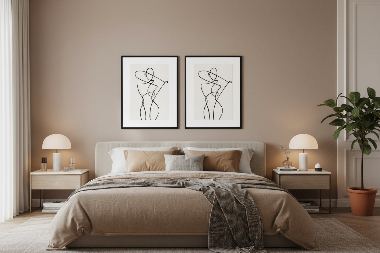 Framed Art Antibes Lines reduced . Priced each