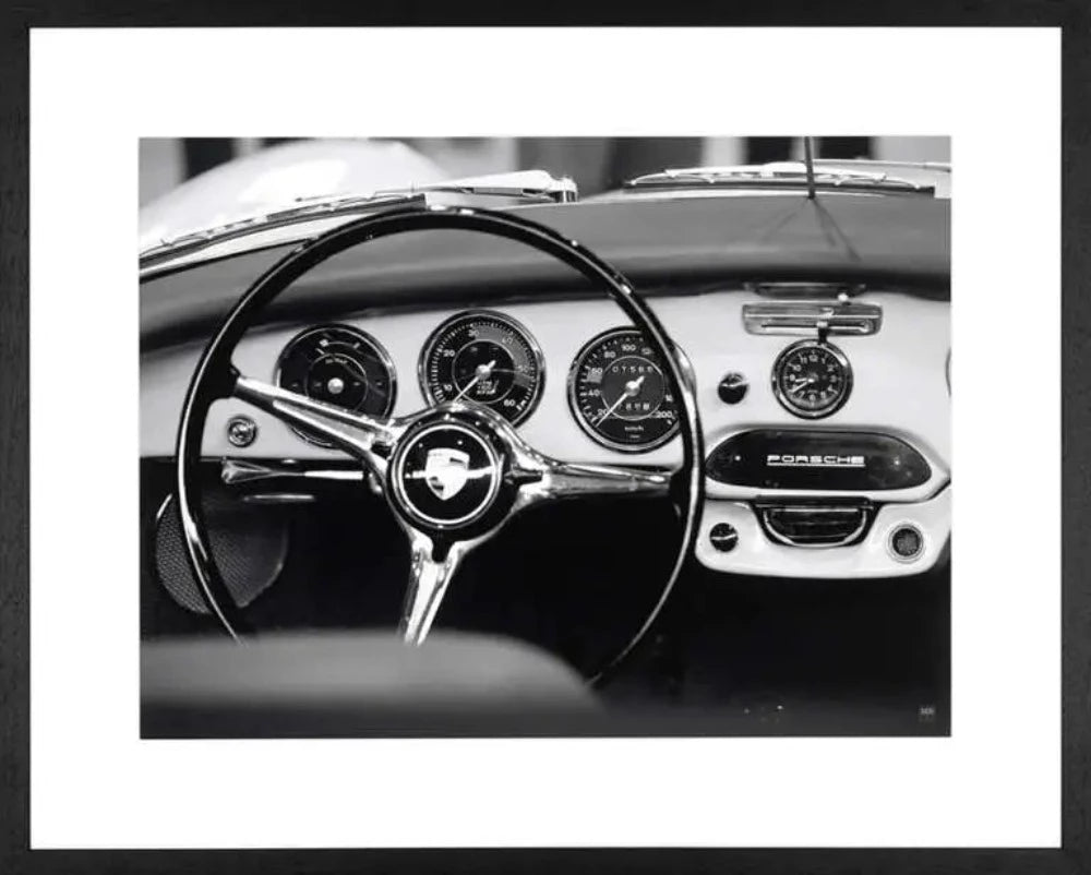 Framed Art Classic Car Porsche #1. 558  Hand made framed art work