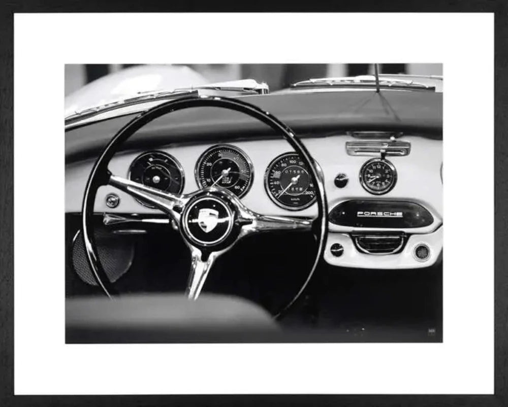 Framed Art Classic Car Porsche #1. 558 Hand made framed art work-Renaissance Design Studio