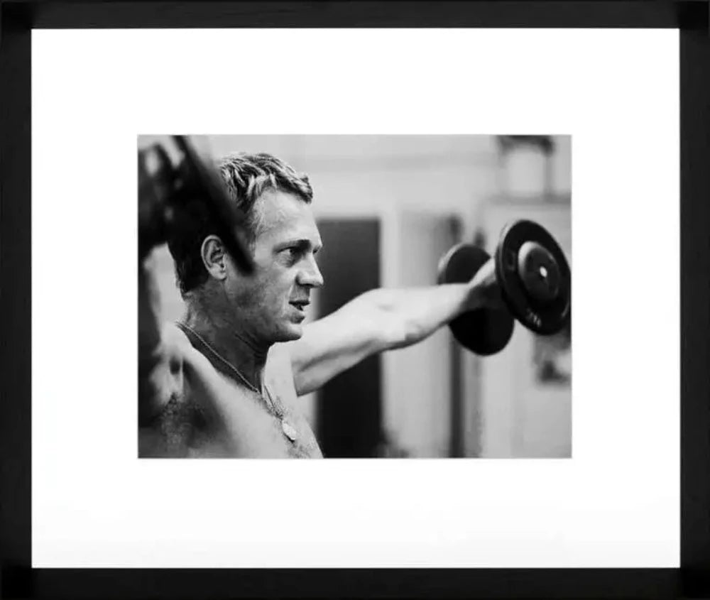 Framed Art - McQueen working out LIMITED EDITION SIGNED BY THE ARTIST Reduced-Artwork-Renaissance Design Studio