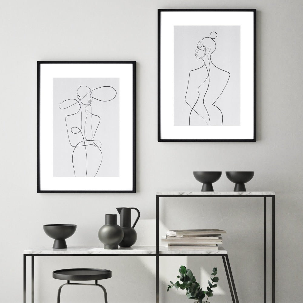 Framed Art- Monday Lines collection  reduced