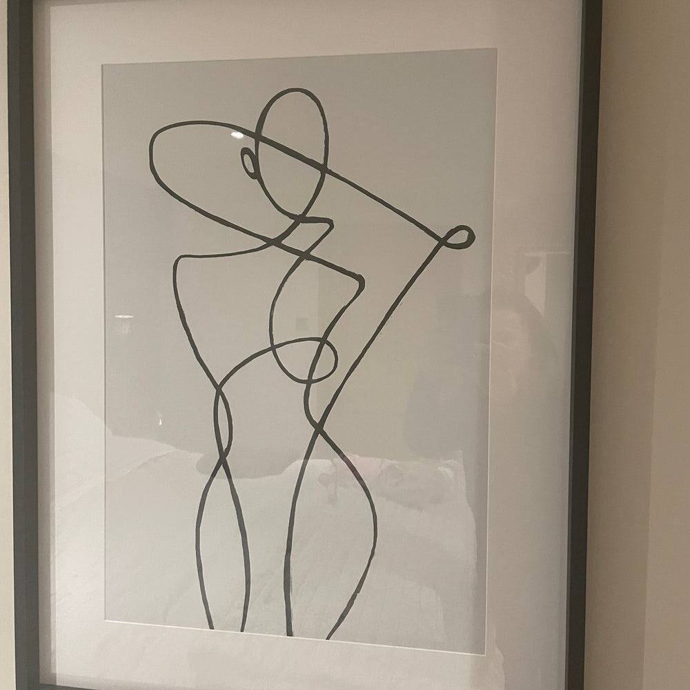 Framed Art- Monday Lines collection  reduced