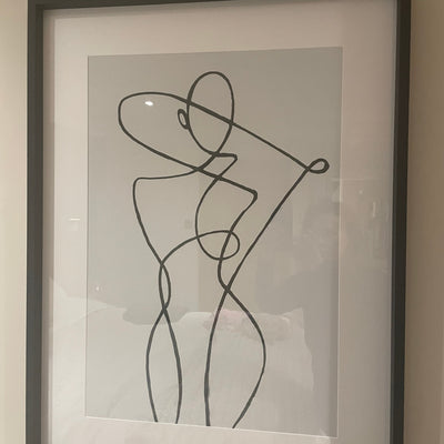 Framed Art- Monday Lines collection  reduced