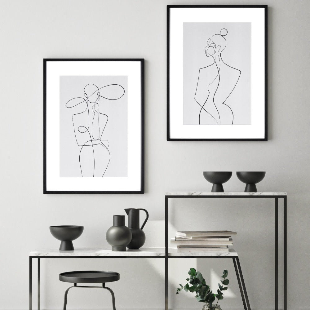 Framed Art - Serenity Lines-Renaissance Design Studio