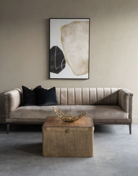 Framed Large Abstract Canvas-Renaissance Design Studio