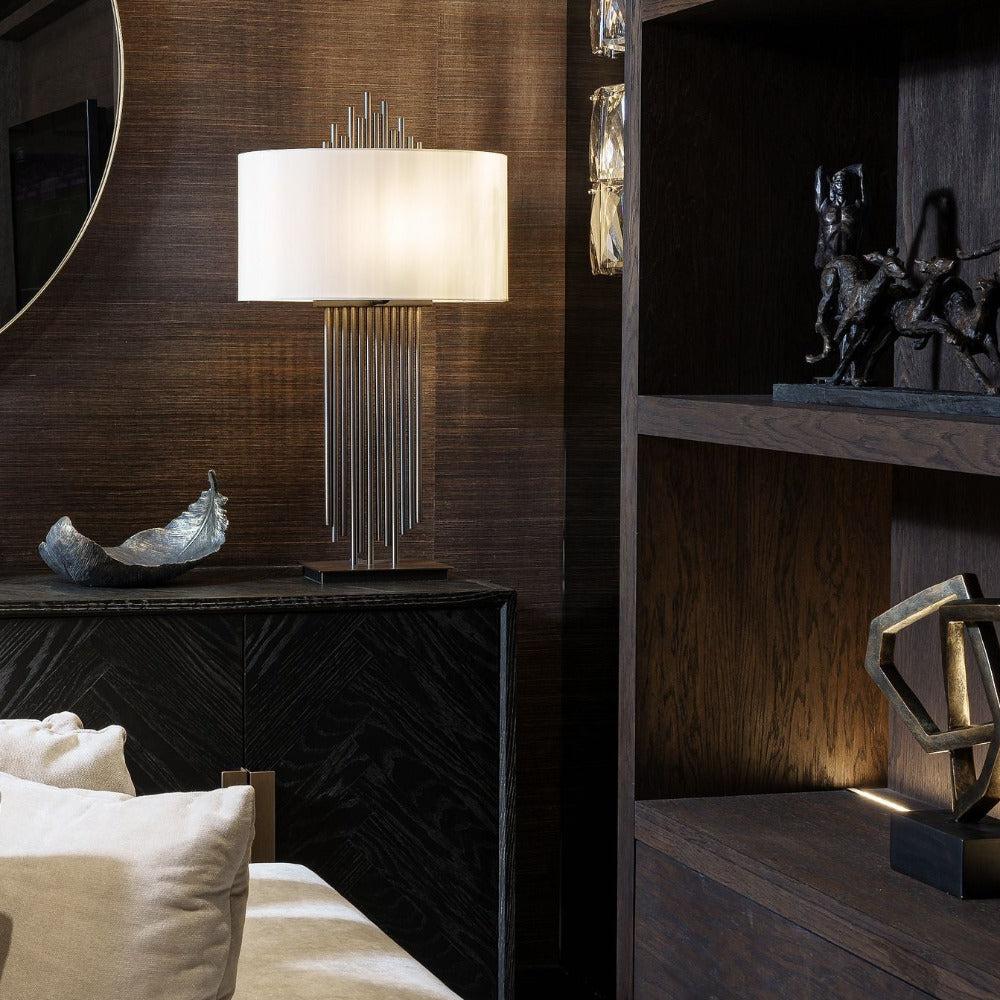 Gatsby V Bronze Table Lamp-Table Lamp-Renaissance Design Studio