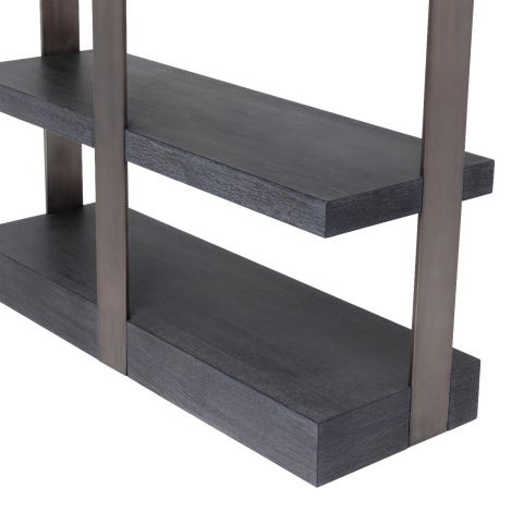 Geo wall unit shelving unit by Eichholtz Bronze finish-Renaissance Design Studio