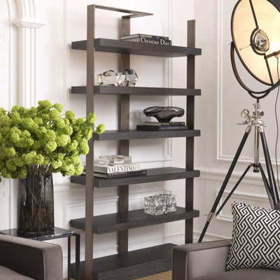 Geo wall unit shelving unit by Eichholtz Bronze finish