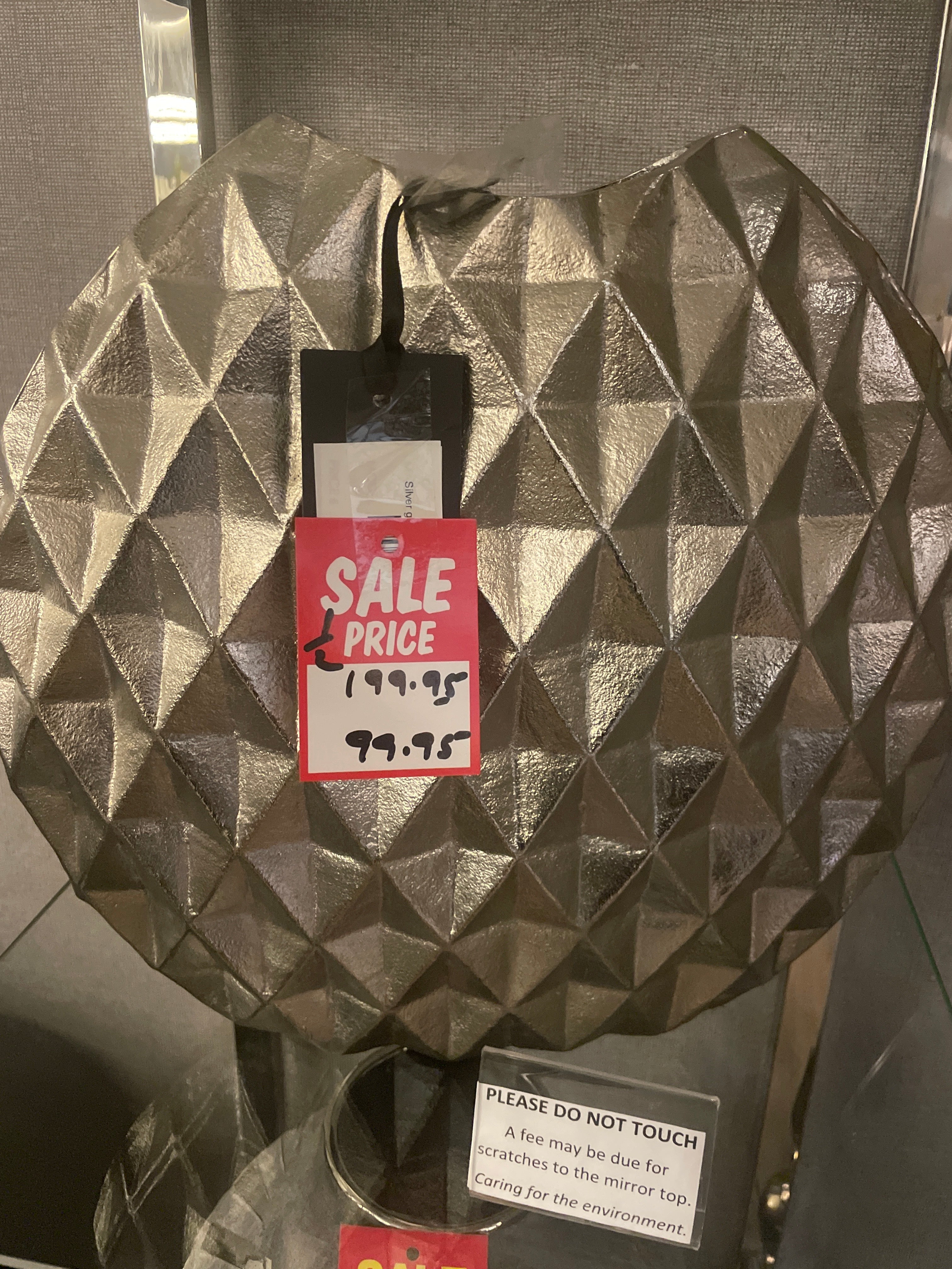 Geometric silver Libra Vase. REDUCED to half price-Renaissance Design Studio