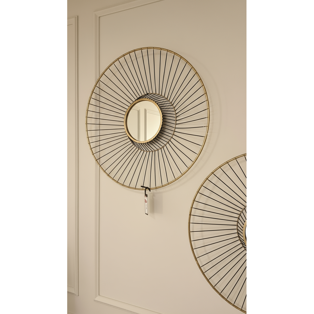 Gold mirrored wall art clearance half price offer-Renaissance Design Studio