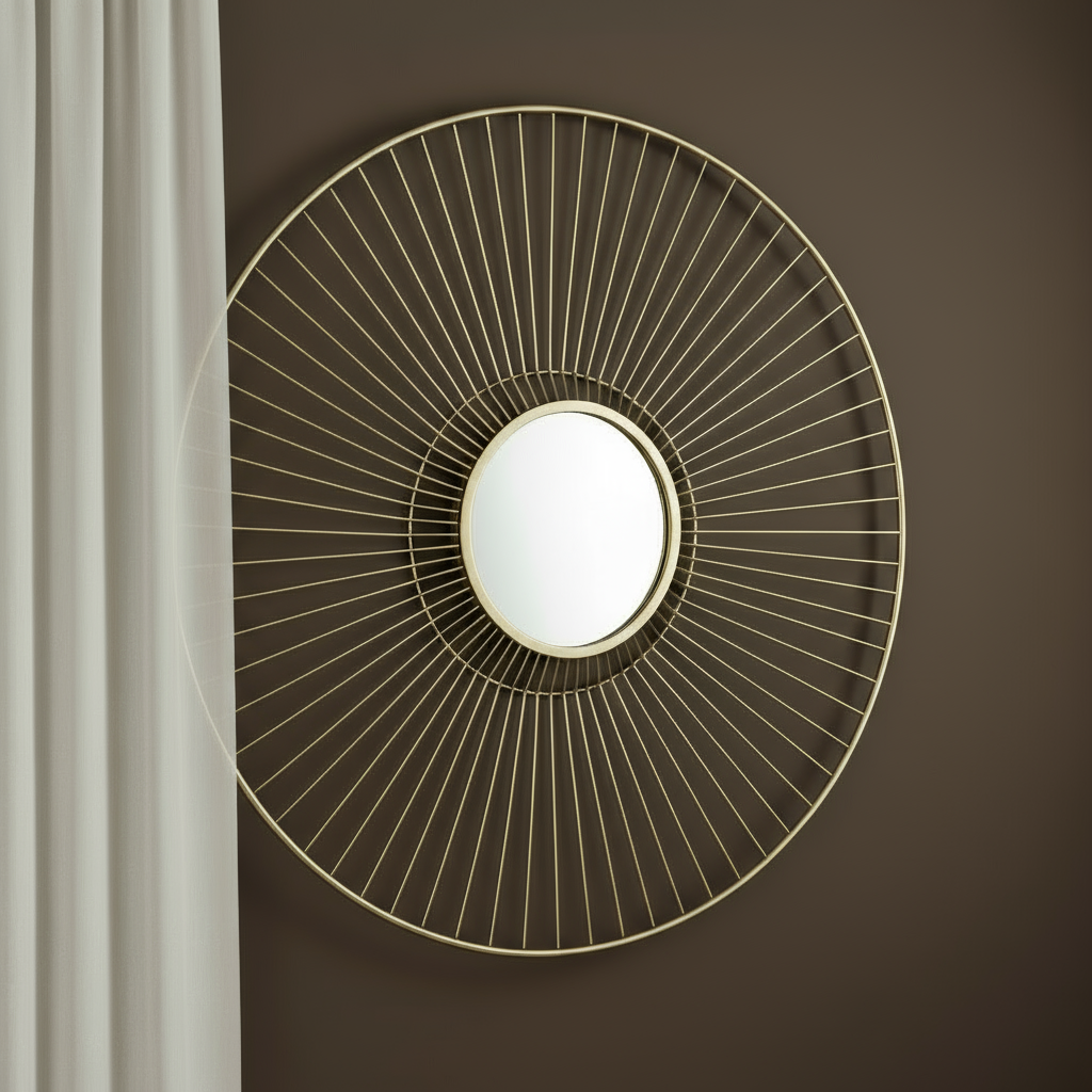 Gold mirrored wall art clearance half price offer-Renaissance Design Studio