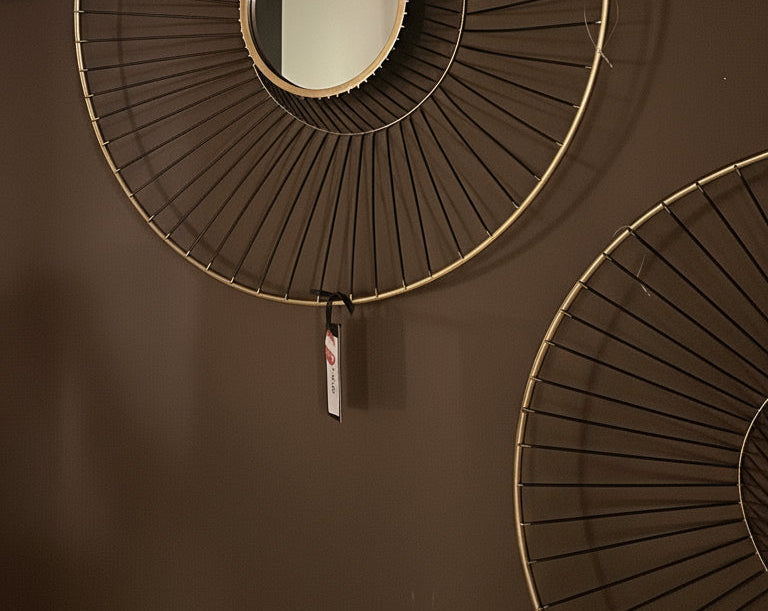 Gold and black mirrored wall art-Renaissance Design Studio