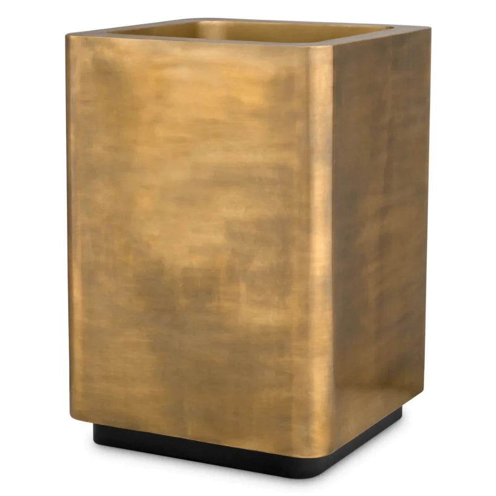 Gold Planter Jasper Square High by Eichholtz-Renaissance Design Studio