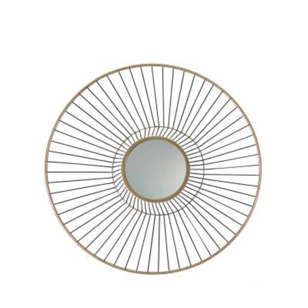 Gold Round wall art Mirror-Renaissance Design Studio