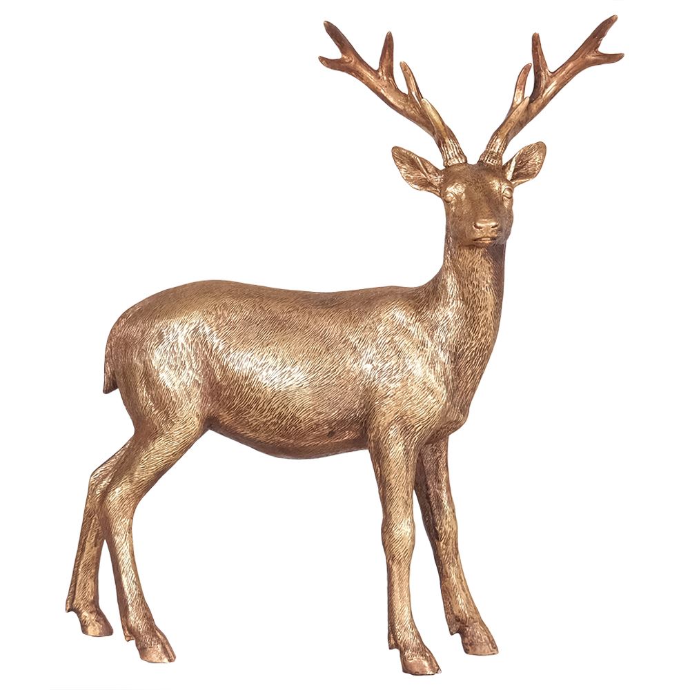 Gold Standing Deer-Renaissance Design Studio