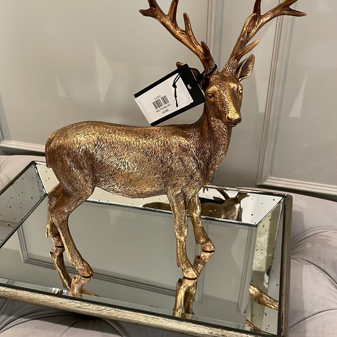 Gold Standing Deer-Renaissance Design Studio