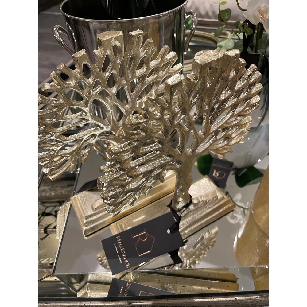 Gold Tree Sculpture Medium CLEARANCE-Renaissance Design Studio