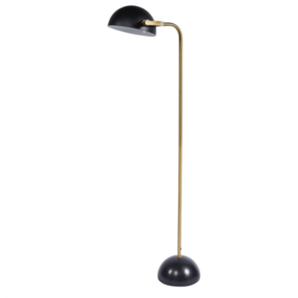 Gold with Black marble base floor lamp-Renaissance Design Studio
