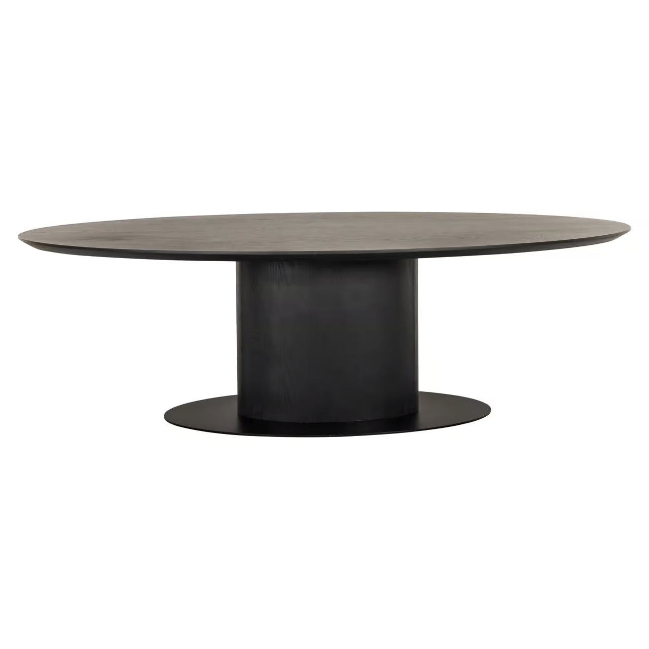 Gordon Oval Dining Table In Dark Coffee-Renaissance Design Studio