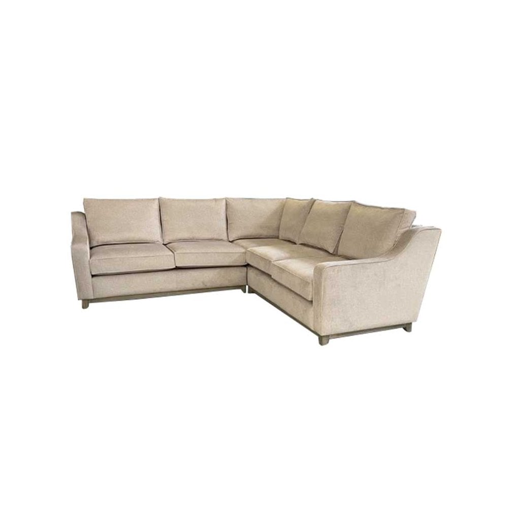 Granada custom  made  sofa on plinth in fabric to select in our studio