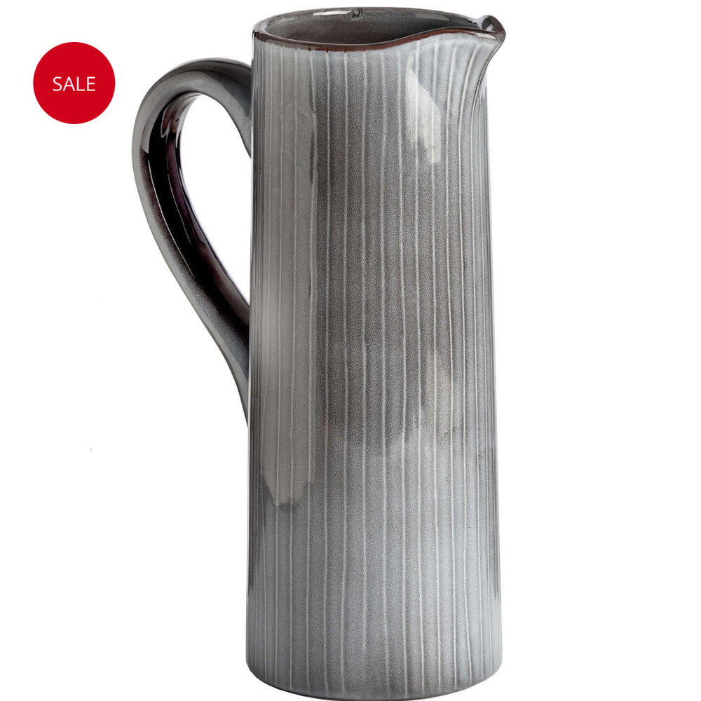 Grey stoneware glazed jug