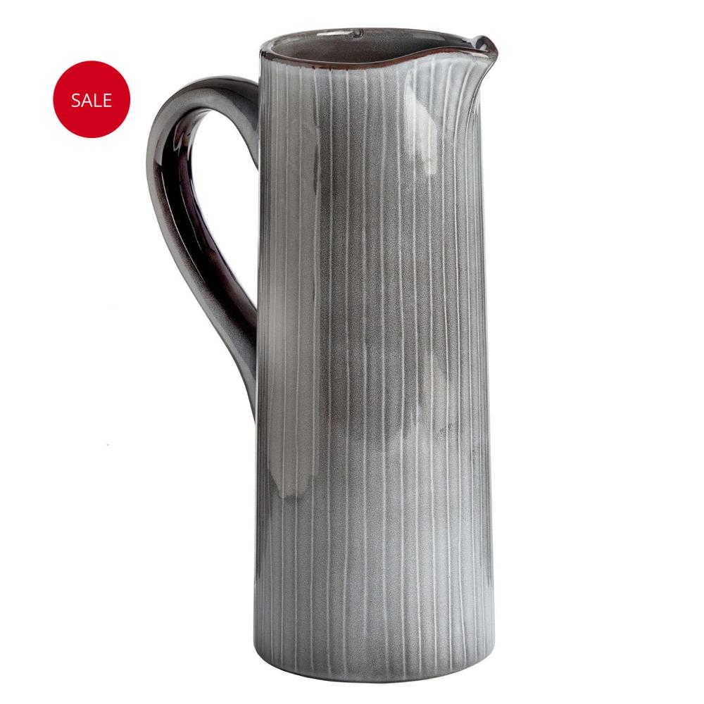 Grey stoneware glazed jug-Renaissance Design Studio