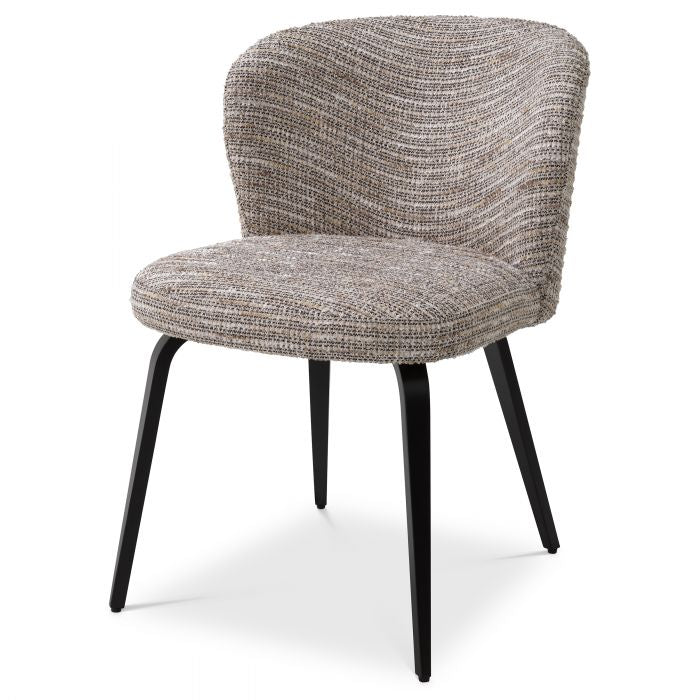 Halard designer dining chair various fabrics by Eichholtz