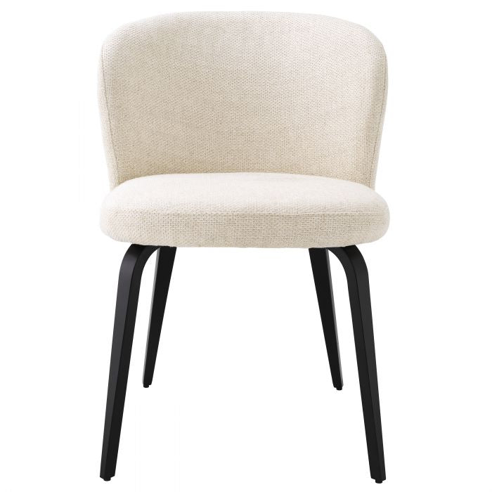 Halard designer dining chair various fabrics by Eichholtz