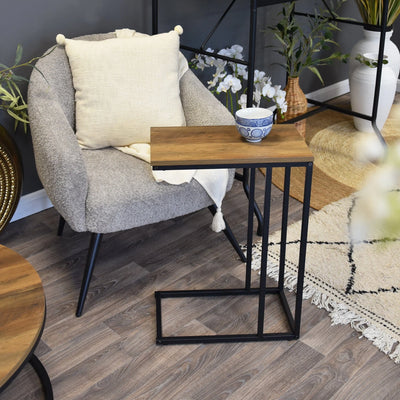 Harley oak and black Sofa  table